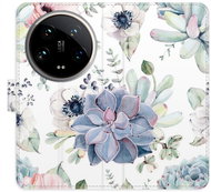 iSaprio Flip Case Succulents for Xiaomi 14 Ultra - Phone Cover