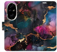 iSaprio Flip Case Dark Marble for Honor 200 Pro - Phone Case