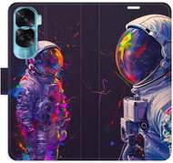 iSaprio Flip Case Neon Astronaut 02 for Honor 90 Lite 5G - Phone Case
