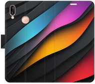 iSaprio Flip case Color Waves for Huawei P20 Lite - Phone Case
