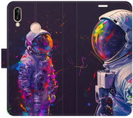 iSaprio Flip Case Neon Astronaut 02 for Huawei P20 Lite - Phone Case