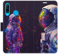 iSaprio Flip Case Neon Astronaut 02 for Huawei P30 Lite - Phone Case