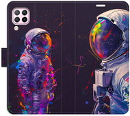 iSaprio Flip Case Neon Astronaut 02 for Huawei P40 Lite - Phone Case