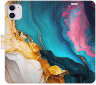 iSaprio Flip Case Colourful Marble for iPhone 11 - Phone Case