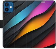 iSaprio Flip Case Color Waves for iPhone 12 mini - Phone Case