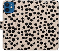 iSaprio Flip Case Dotted 02 for iPhone 12 mini - Phone Case