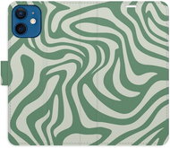iSaprio Flip Case Zebra Green 02 for iPhone 12 mini - Phone Case