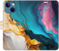 iSaprio Flip Case Colourful Marble for iPhone 13 mini - Phone Case