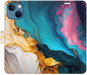 Phone Case iSaprio Flip Case Colourful Marble for iPhone 13 mini - Pouzdro na mobil