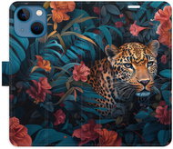 iSaprio Flip Case Flower Jaguar 02 for iPhone 13 mini - Phone Case