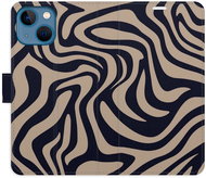 iSaprio Flip Case Zebra Black 02 for iPhone 13 mini - Phone Case