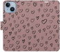 Pouzdro na mobil iSaprio Flip pouzdro Heart Dark 02 pro iPhone 14 - Pouzdro na mobil