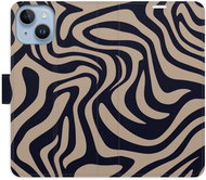 iSaprio Flip Case Zebra Black 02 for iPhone 14 - Phone Case