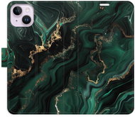 iSaprio Flip Case Emerald 02 for iPhone 14 Plus - Phone Case