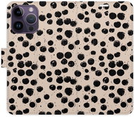 iSaprio Flip Case Dotted 02 for iPhone 14 Pro Max - Phone Case