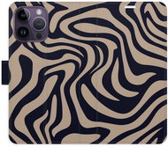 iSaprio Flip Case Zebra Black 02 for iPhone 14 Pro Max - Phone Case