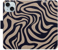 iSaprio Flip Case Zebra Black 02 for iPhone 15 - Phone Case