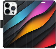 iSaprio Flip Case Color Waves for iPhone 15 Pro - Phone Case