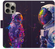 iSaprio Flip Case Neon Astronaut 02 for iPhone 15 Pro Max - Phone Case