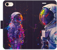 iSaprio Flip Case Neon Astronaut 02 for iPhone 7/8/SE 2020 - Phone Case