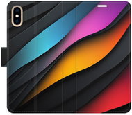 iSaprio Flip pouzdro Color Waves pro iPhone X/XS - Pouzdro na mobil