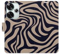 iSaprio Flip Case Zebra Black 02 for Poco F6 - Phone Case