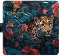 iSaprio Flip pouzdro Flower Jaguar 02 pro Samsung Galaxy A12 - Pouzdro na mobil