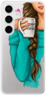 iSaprio My Coffe and Brunette Girl - Samsung Galaxy S24 - Phone Cover