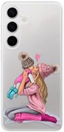 iSaprio Kissing Mom – Blond and Girl – Samsung Galaxy S24 - Kryt na mobil