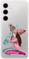 iSaprio Kissing Mom – Brunette and Boy – Samsung Galaxy S24 - Kryt na mobil