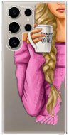 iSaprio My Coffe and Blond Girl – Samsung Galaxy S24 Ultra - Kryt na mobil