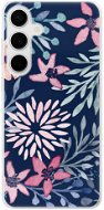 iSaprio Leaves on Blue - Samsung Galaxy S24+ - Phone Cover