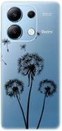 Kryt na mobil iSaprio Three Dandelions – black – Xiaomi Redmi Note 13 - Kryt na mobil