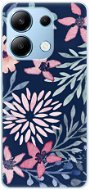 iSaprio Leaves on Blue - Xiaomi Redmi Note 13 - Phone Cover
