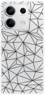 iSaprio Abstract Triangles 03 – black – Xiaomi Redmi Note 13 5G - Kryt na mobil