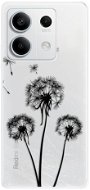 iSaprio Three Dandelions - black - Xiaomi Redmi Note 13 5G - Phone Cover