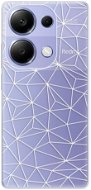 iSaprio Abstract Triangles 03 - white - Xiaomi Redmi Note 13 Pro - Phone Cover