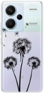 iSaprio Three Dandelions – black – Xiaomi Redmi Note 13 Pro+ 5G - Kryt na mobil