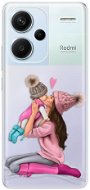 iSaprio Kissing Mom – Brunette and Girl – Xiaomi Redmi Note 13 Pro+ 5G - Kryt na mobil