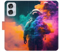 iSaprio flip pouzdro Astronaut in Colours 02 pro Motorola Edge 50 Fusion - Phone Case