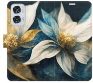 iSaprio flip pouzdro Gold Flowers pro Motorola Edge 50 Fusion - Phone Case