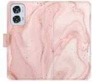 iSaprio flip pouzdro RoseGold Marble pro Motorola Edge 50 Fusion - Phone Case