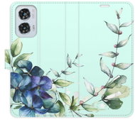 iSaprio flip pouzdro Blue Flowers pro Motorola Edge 50 Fusion - Phone Case