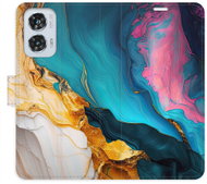 iSaprio flip pouzdro Colourful Marble pro Motorola Edge 50 Fusion - Phone Case