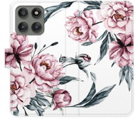iSaprio flip pouzdro Pink Flowers pro Motorola Edge 60 Pro / 60 Fusion - Phone Case