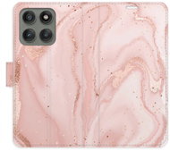 iSaprio flip pouzdro RoseGold Marble pro Motorola Edge 60 Pro / 60 Fusion - Phone Case