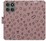 iSaprio flip pouzdro Heart Dark 02 pro Motorola Edge 60 Pro / 60 Fusion - Phone Case