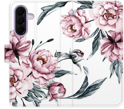 iSaprio Pink Flowers Flip Case for Samsung Galaxy A27 - Phone Case - Main image