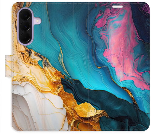 iSaprio Colourful Marble Flip Case for Samsung Galaxy A27 - Phone Case - Main image