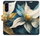 Gold Flowers Flip Case for Samsung Galaxy A37
